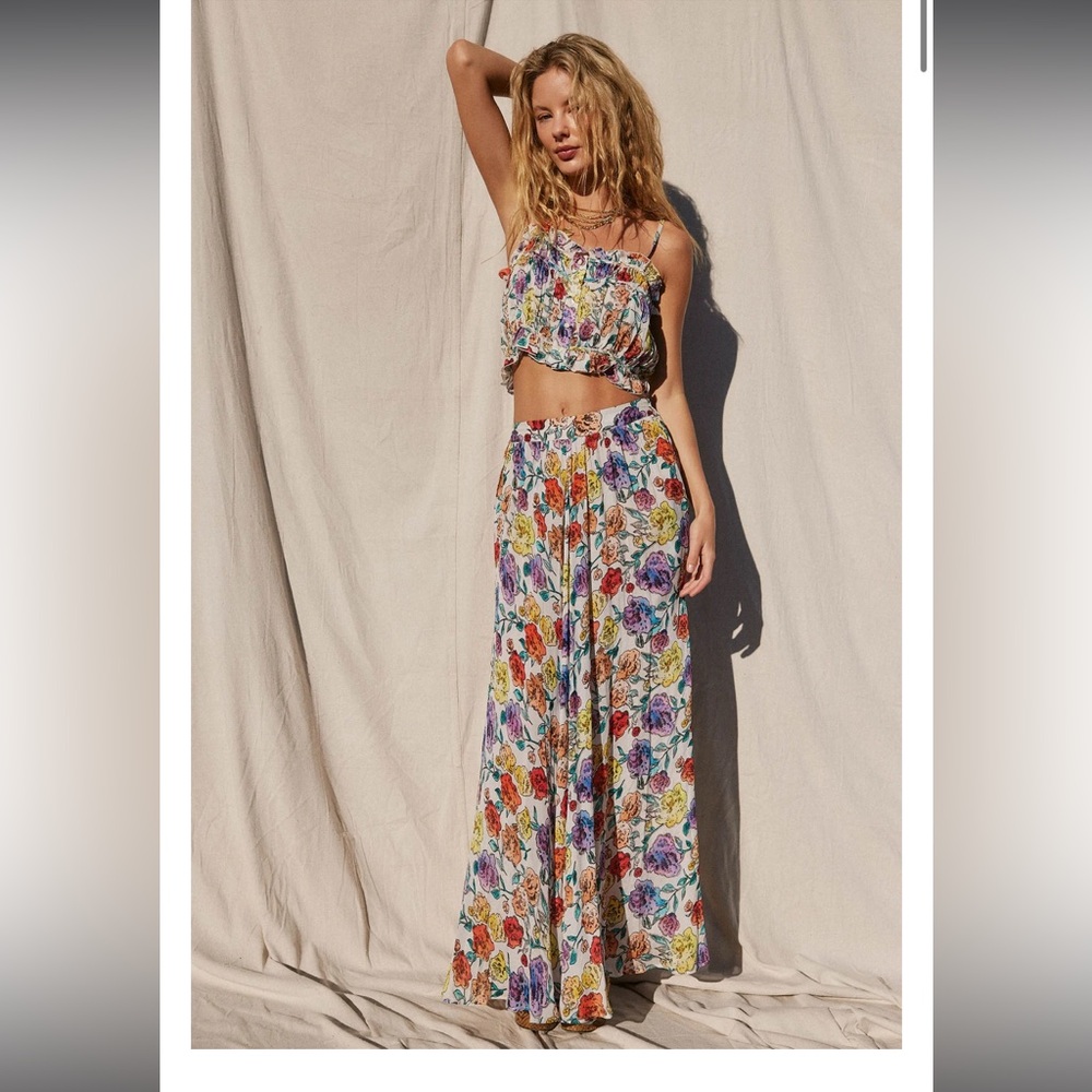 Jen’s Pirates Booty Confetti Tank and Tuscany Maxi Skirt Set Size Medium